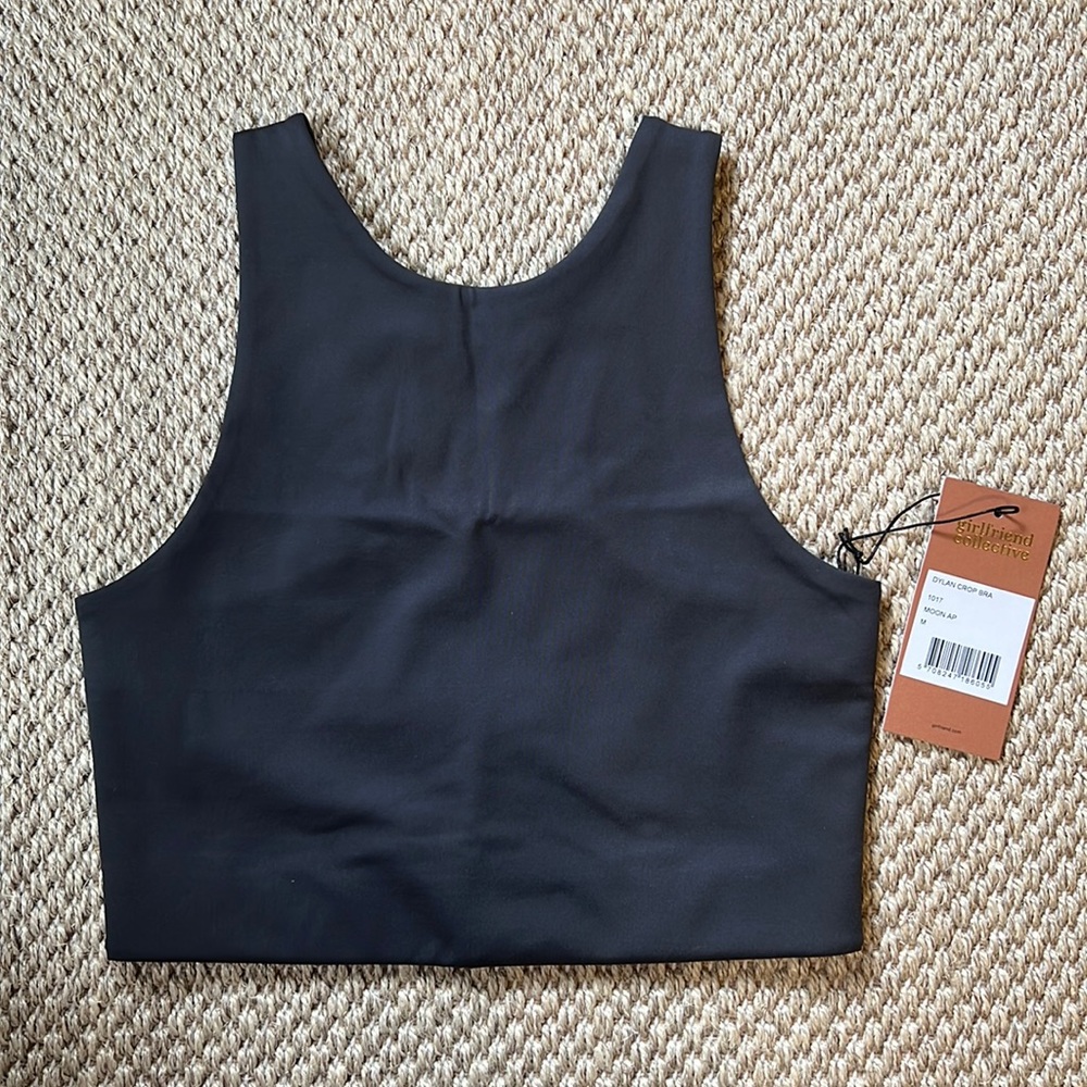 Girlfriend Collective Grey Crop Top Size Medium